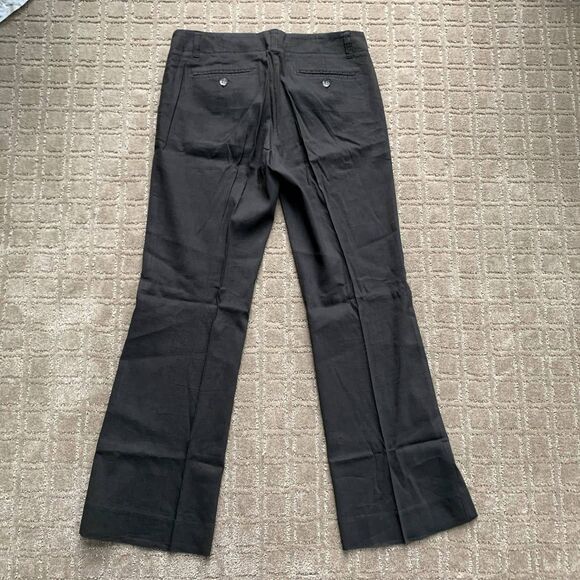 Theory Linen Blend Collared Button Up & Wide Leg Pants Set Y2K - Picture 11 of 16